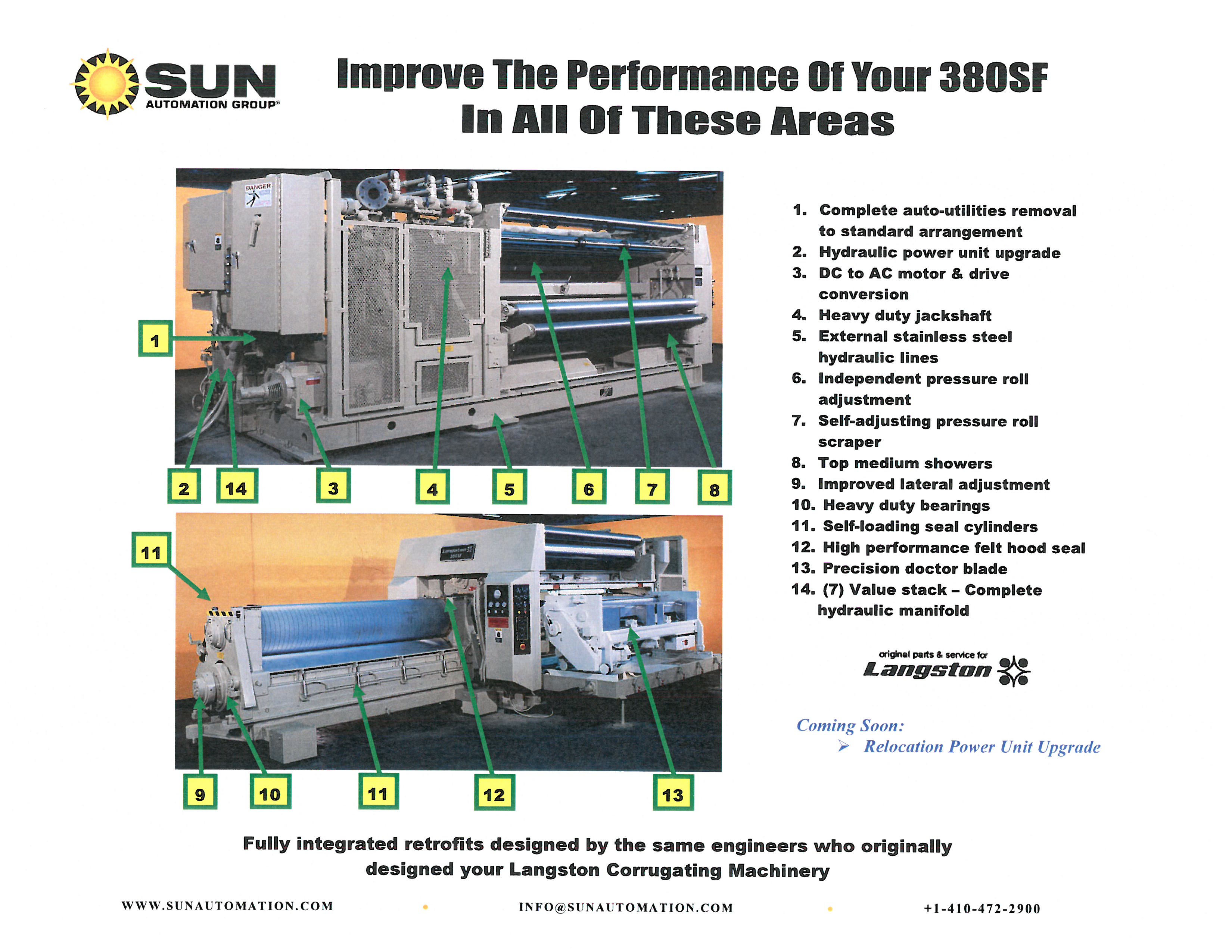 Langston 380SF Parts